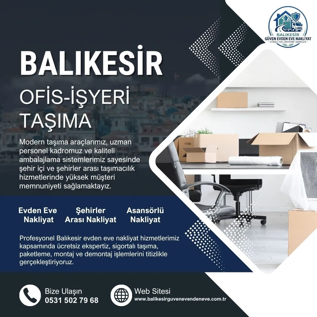 Balıkesir Ofis-İşyeri Taşıma