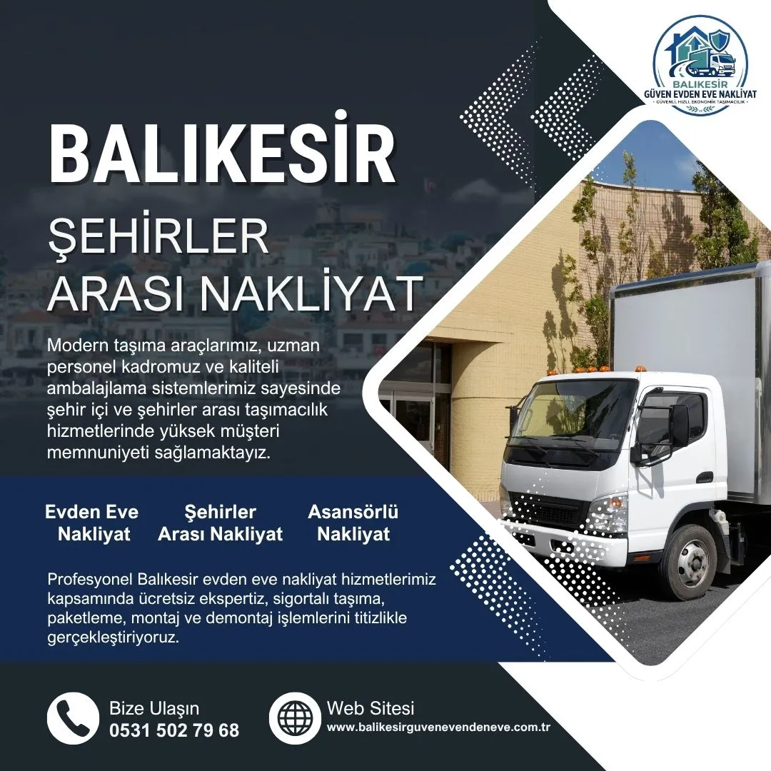Balıkesir Şehirler Arası Nakliyat